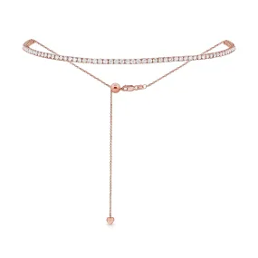 Gold & Diamond Adjustable Tennis Choker