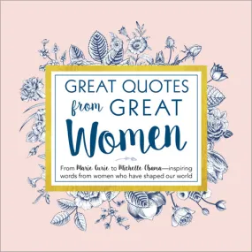 Great Quotes from Great Women Hardcover Book