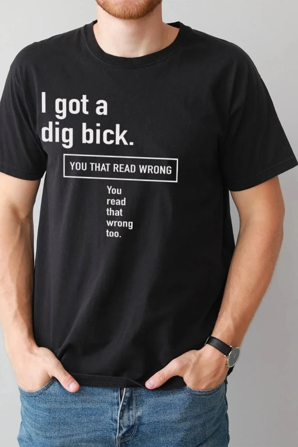 I Got A Dig Bick Short Sleeve Tee - White