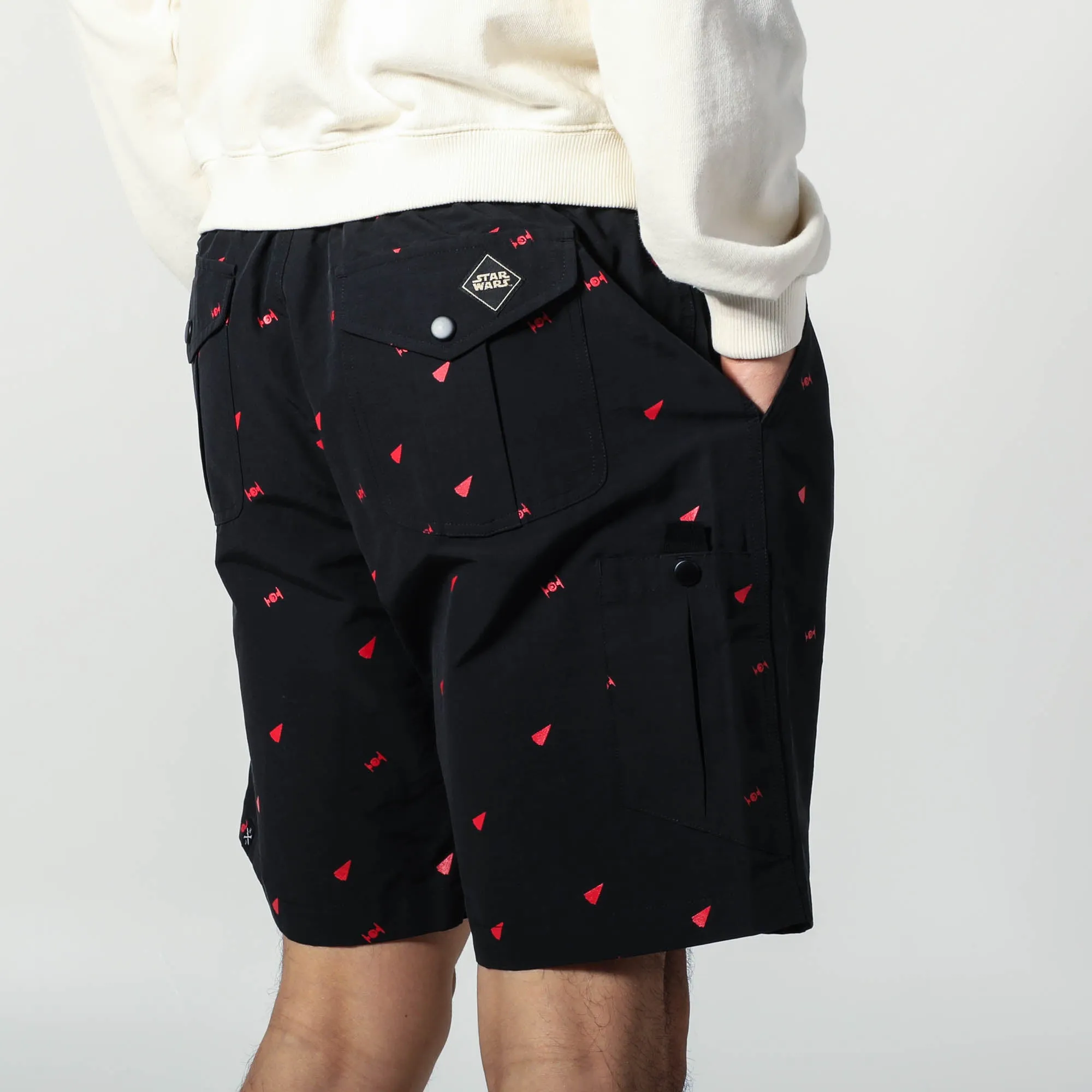 Imperial TIE Fighter Black Belted Cargo Shorts