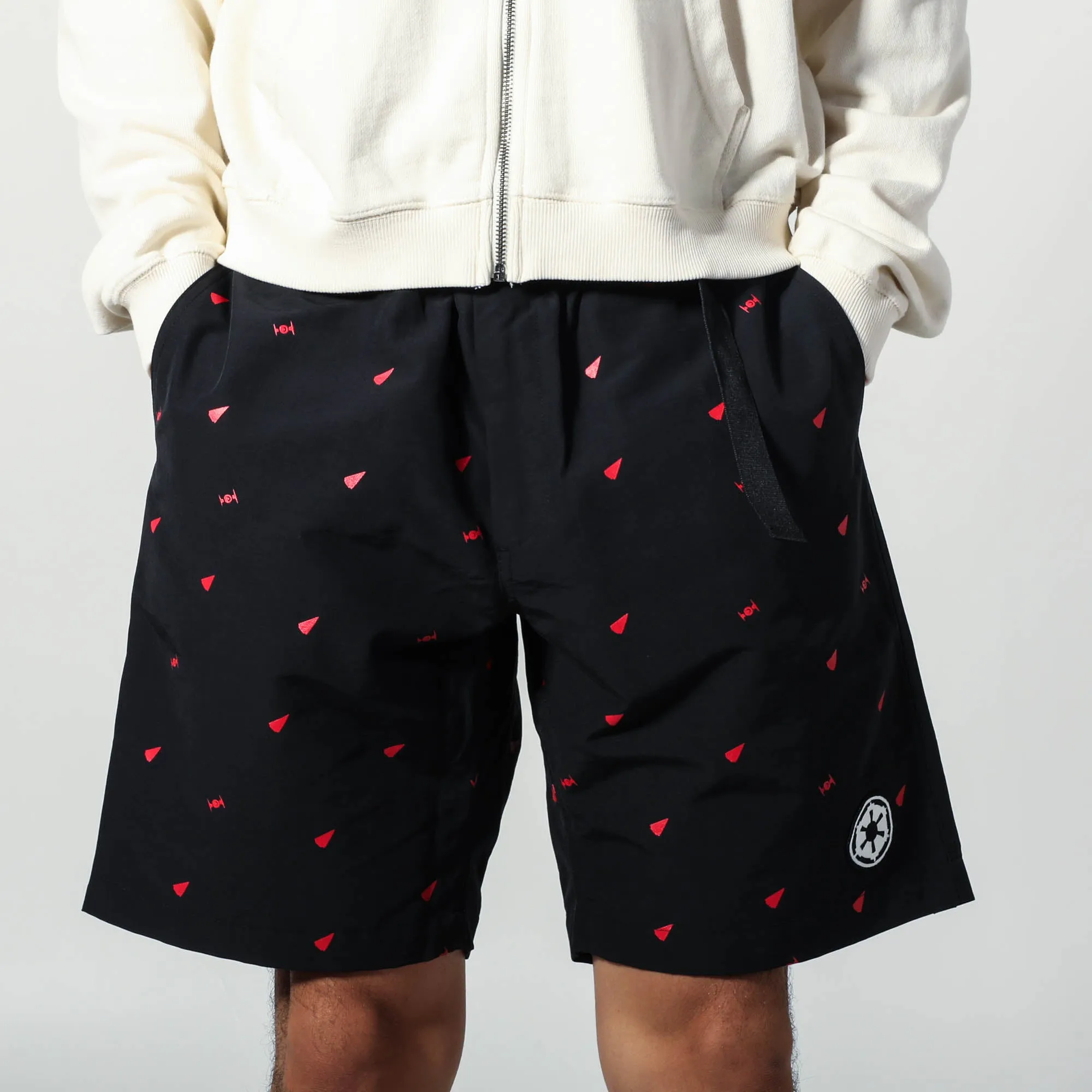 Imperial TIE Fighter Black Belted Cargo Shorts