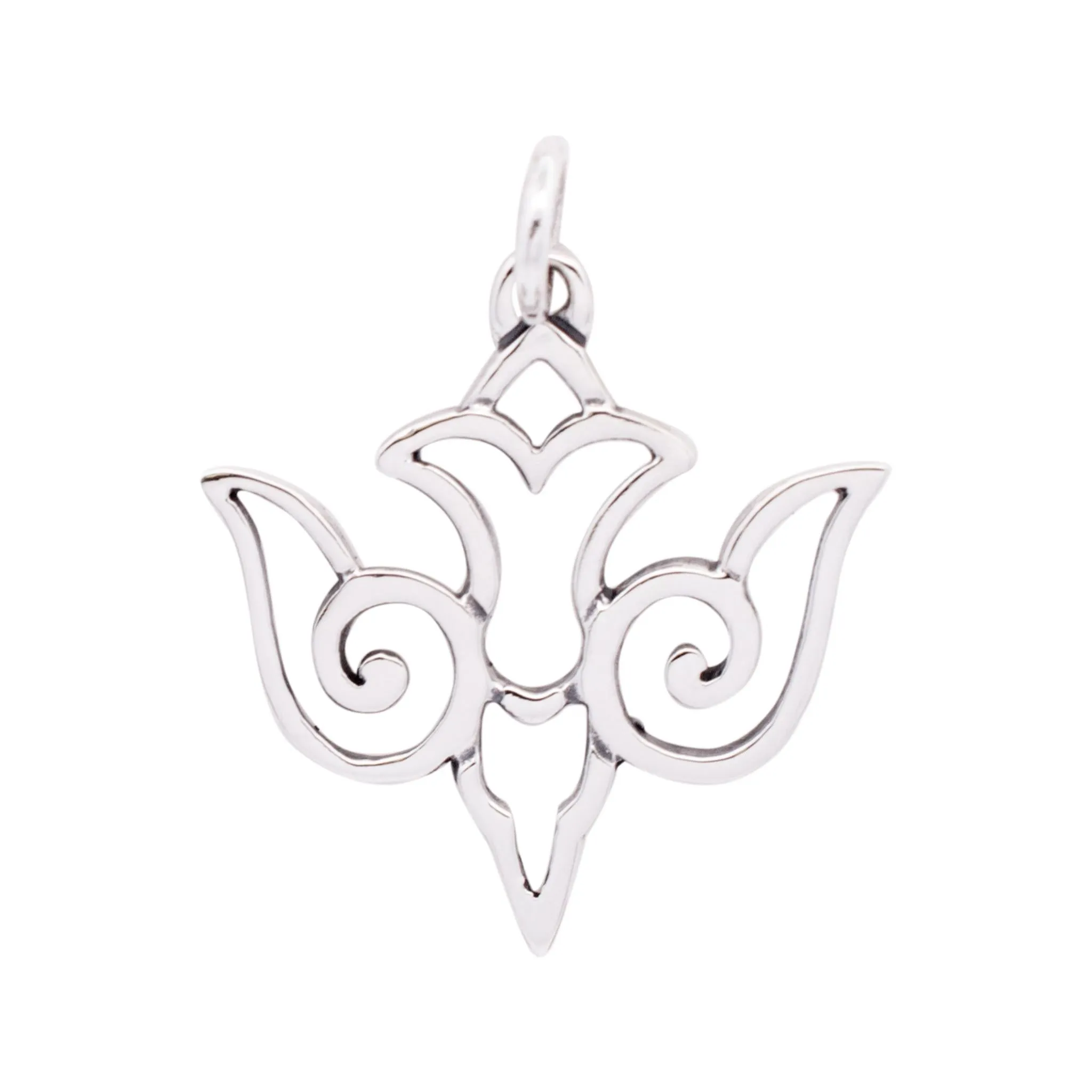 James Avery 925 Sterling Silver Openwork Descending Dove Charm Pendant