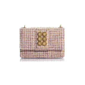 Kooreloo - Fabric Shoulder Bag - Mini Lucerne Tweed Pink