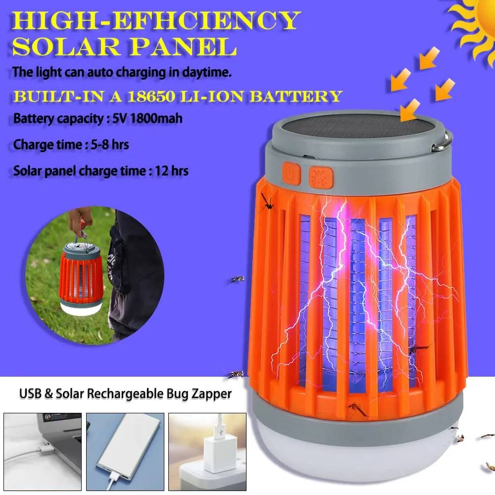 Libiyi Solar Outdoor LED Light and Mosquito Killer