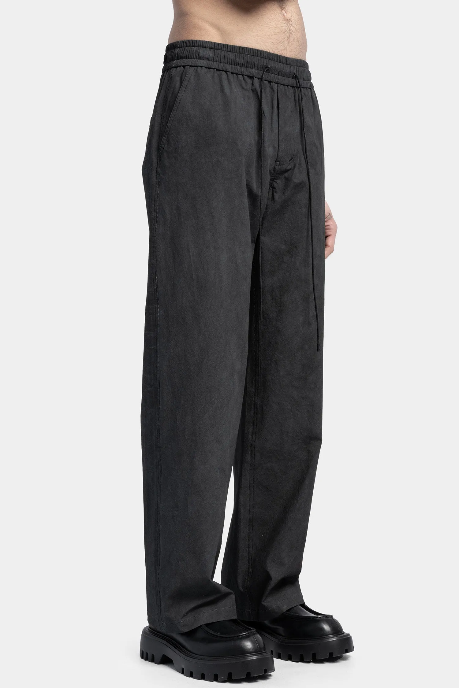 Lightweight Stonewashed Pants, Coal Grey