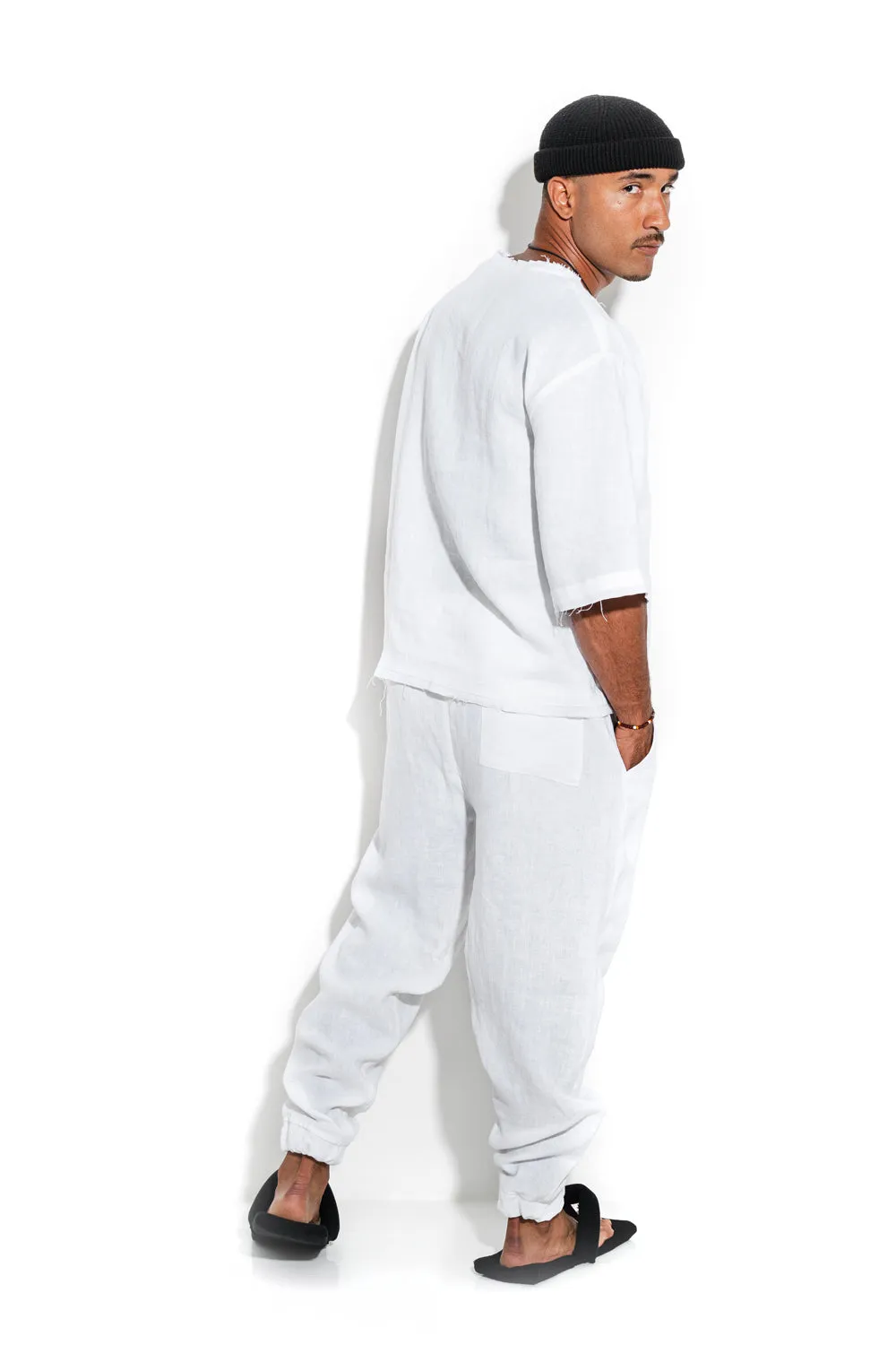 Linen joggers