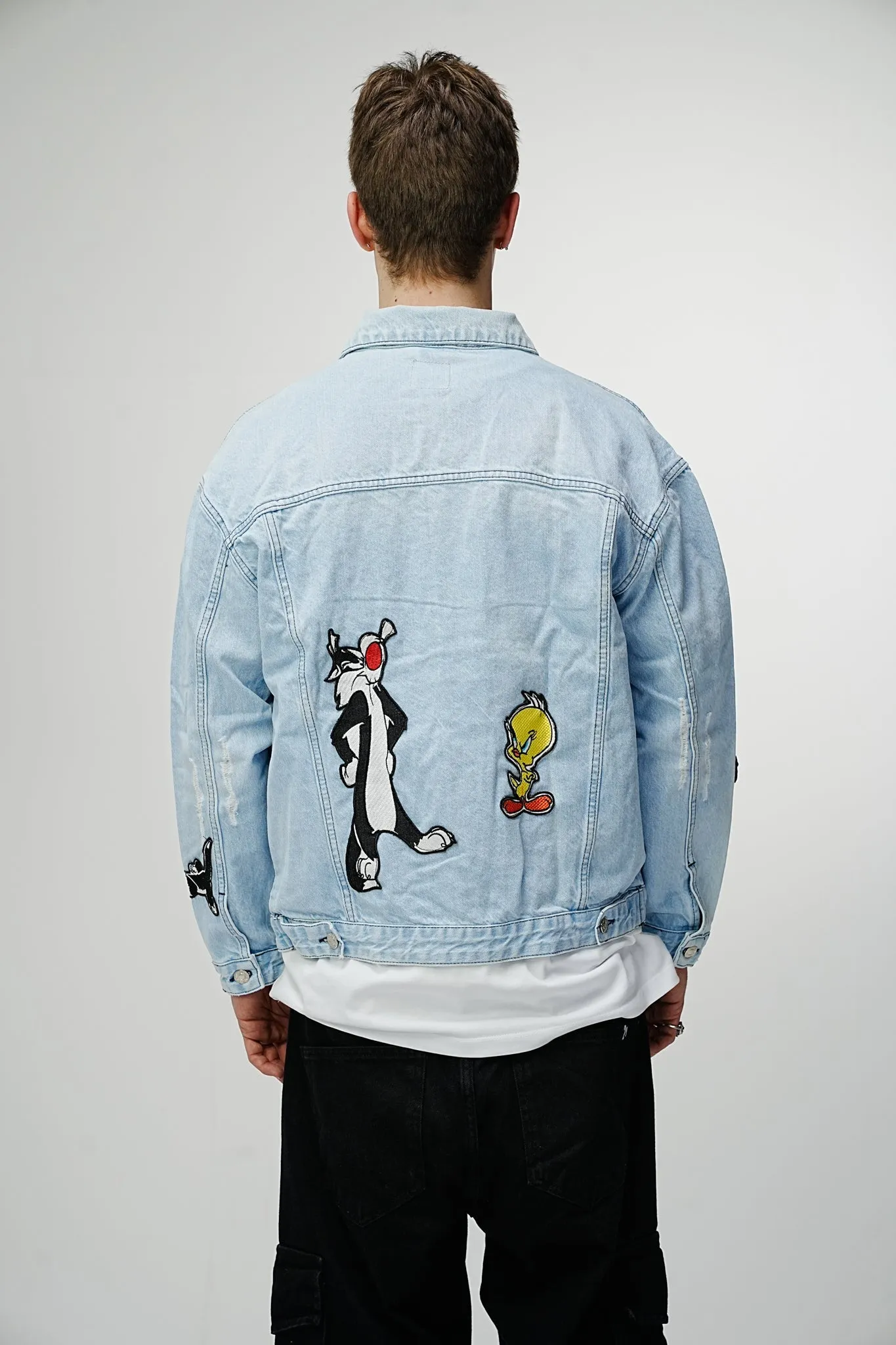 Looney Tunes Ice Blue Denim Jacket