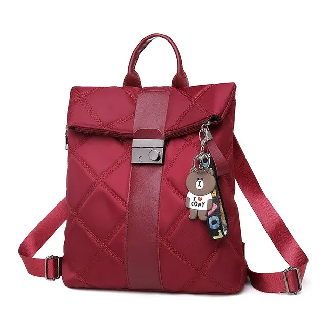 Luxury Riveted Anti-Theft PU Leather Backpack