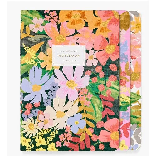 Marguerite Stitched Notebook - Set of 3