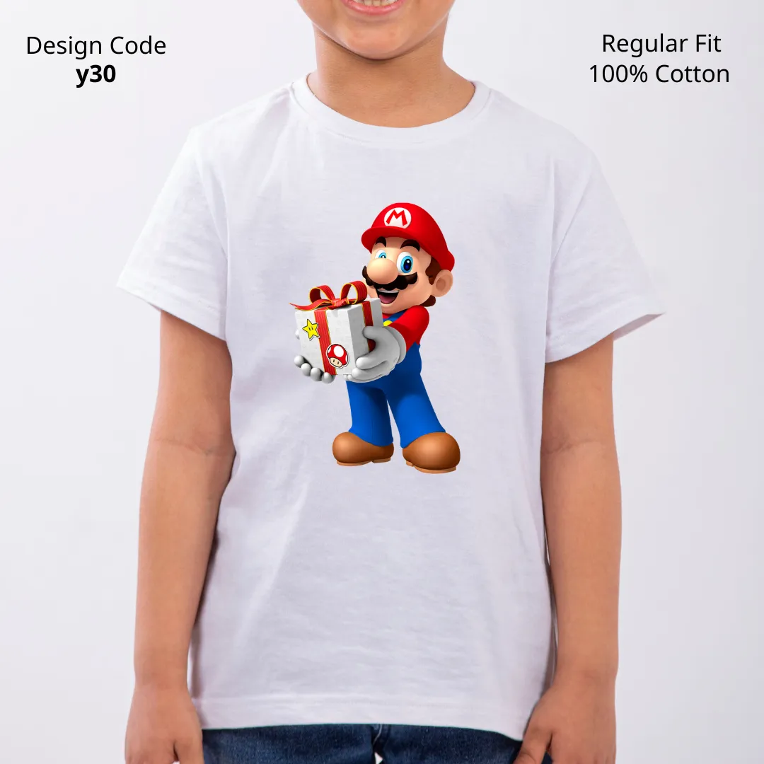 Mario Gift T-shirt ( Design Y30 )