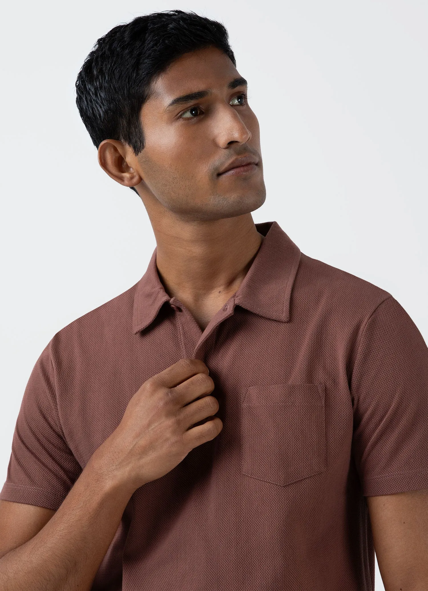 Men's Riviera Polo Shirt in Brown