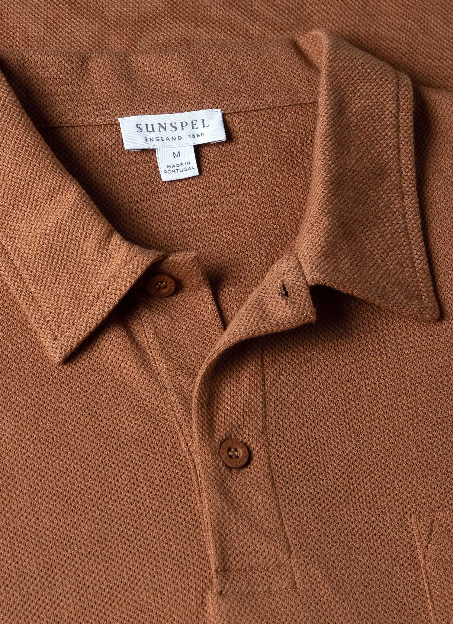 Men's Riviera Polo Shirt in Dark Camel