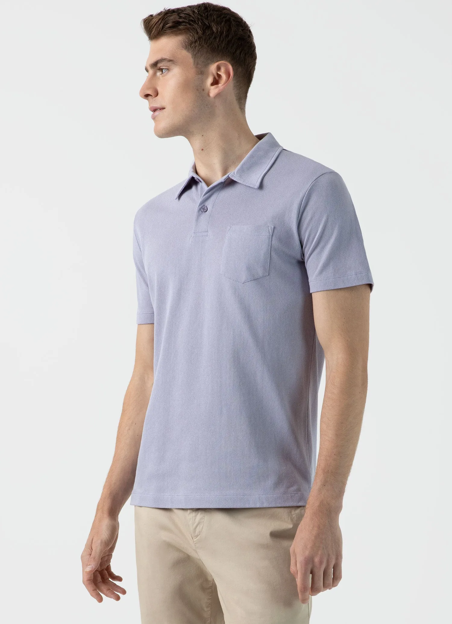 Men's Riviera Polo Shirt in Lavendar