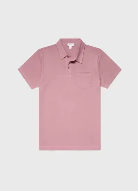 Men's Riviera Polo Shirt in Vintage Pink