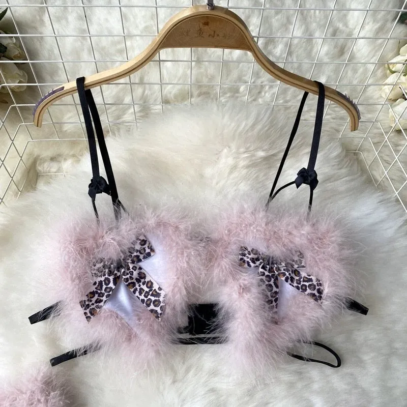 Montan Furry Lingerie With Headband