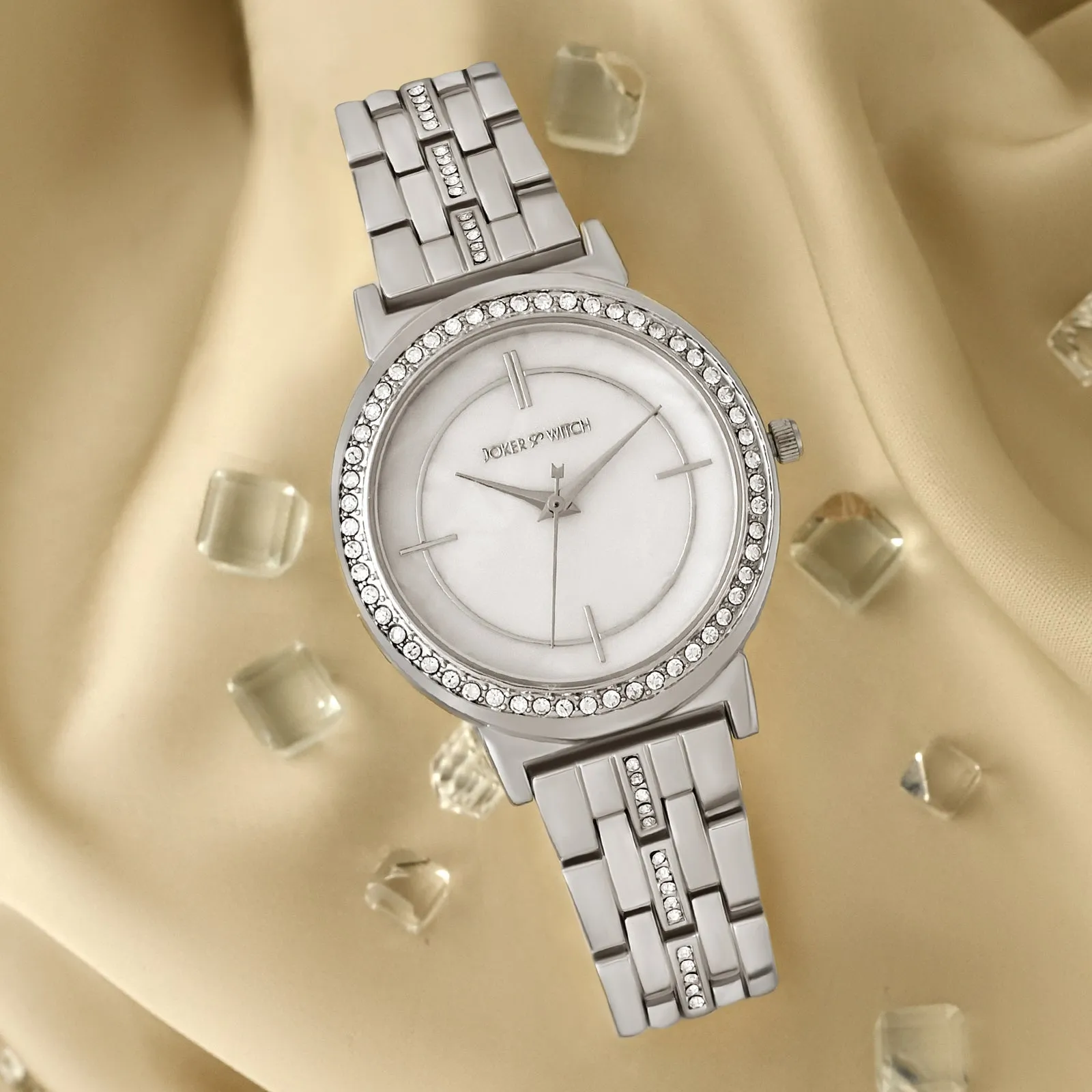 Moonlight All Silver Rhinestone Watch