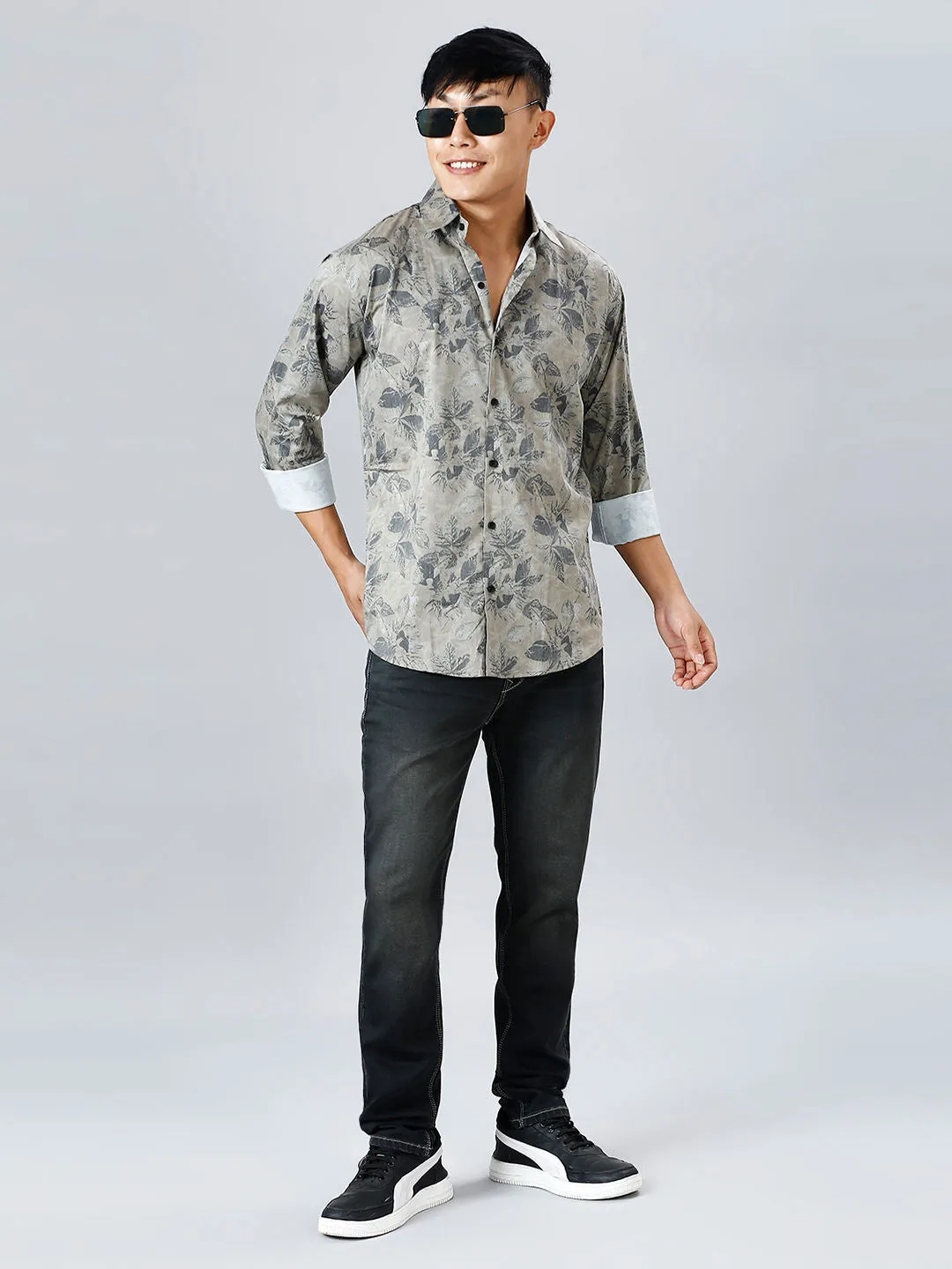 Munich Floral Printed Men's Shirt