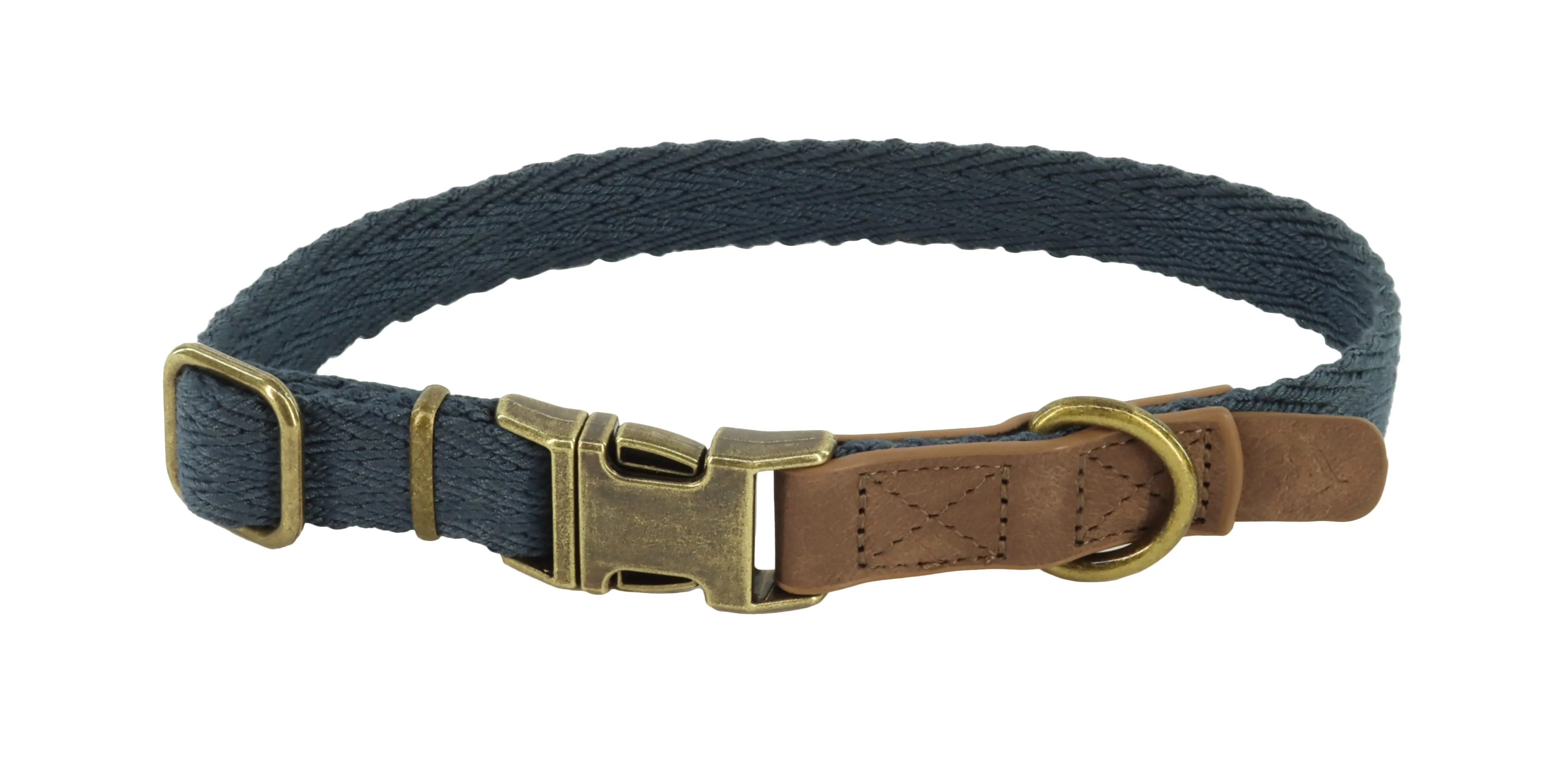 MuttNation Fueled by Miranda Lambert Woven Dog Collar Graphite 1 X 18-26