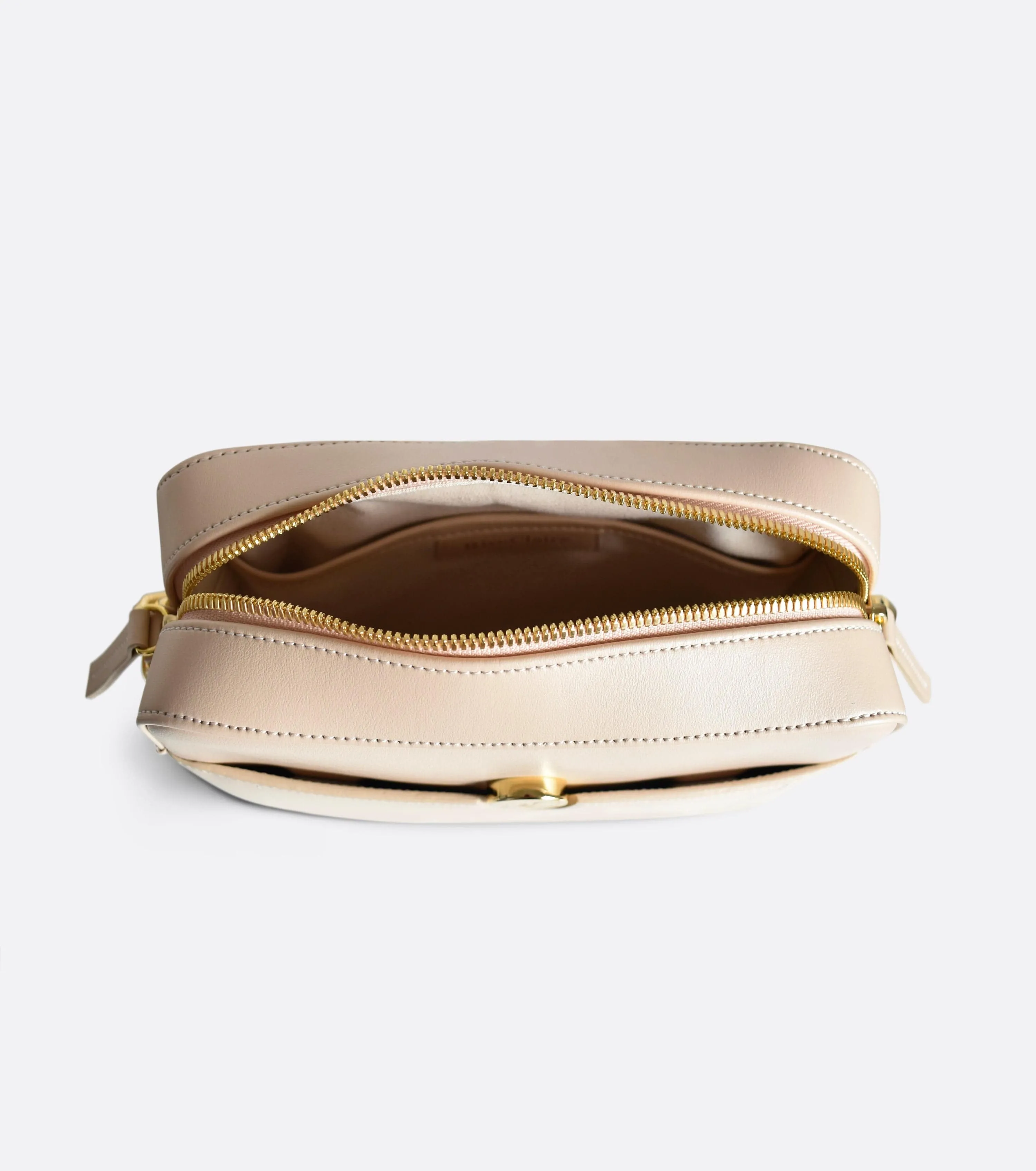 Nomad Apple Leather Vegan Crossbody Bag | Cream