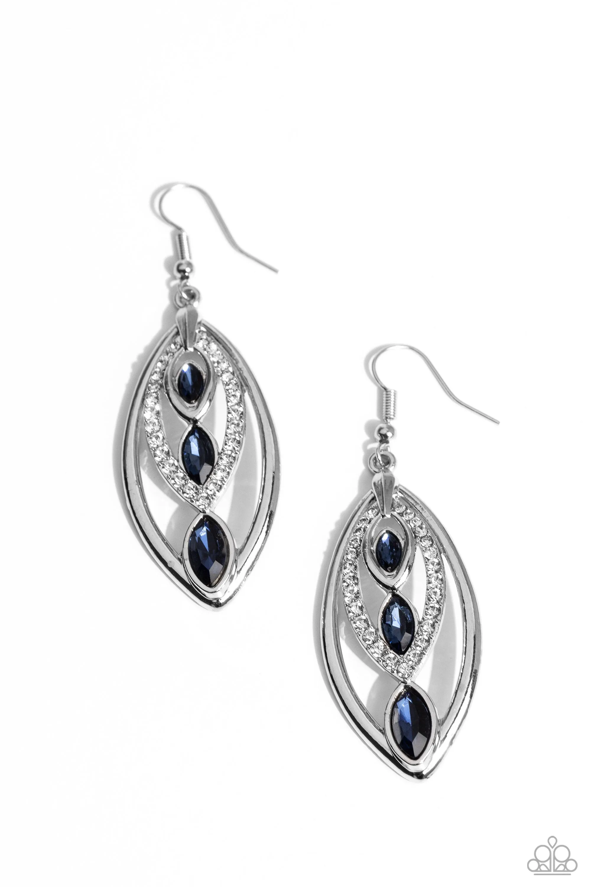 Paparazzi Extra Exuberant Blue Earrings