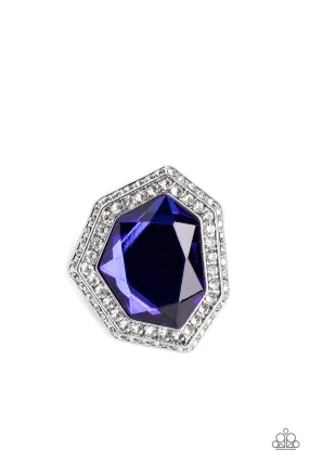 Paparazzi Ring Smoldering Sass - Blue