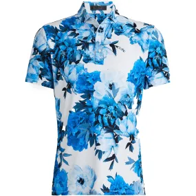 Photo Floral Tech Jersey Tailored Fit Polo Racer - AW23