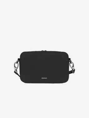 Pine Piatex Leather Vegan Crossbody Bag | Black