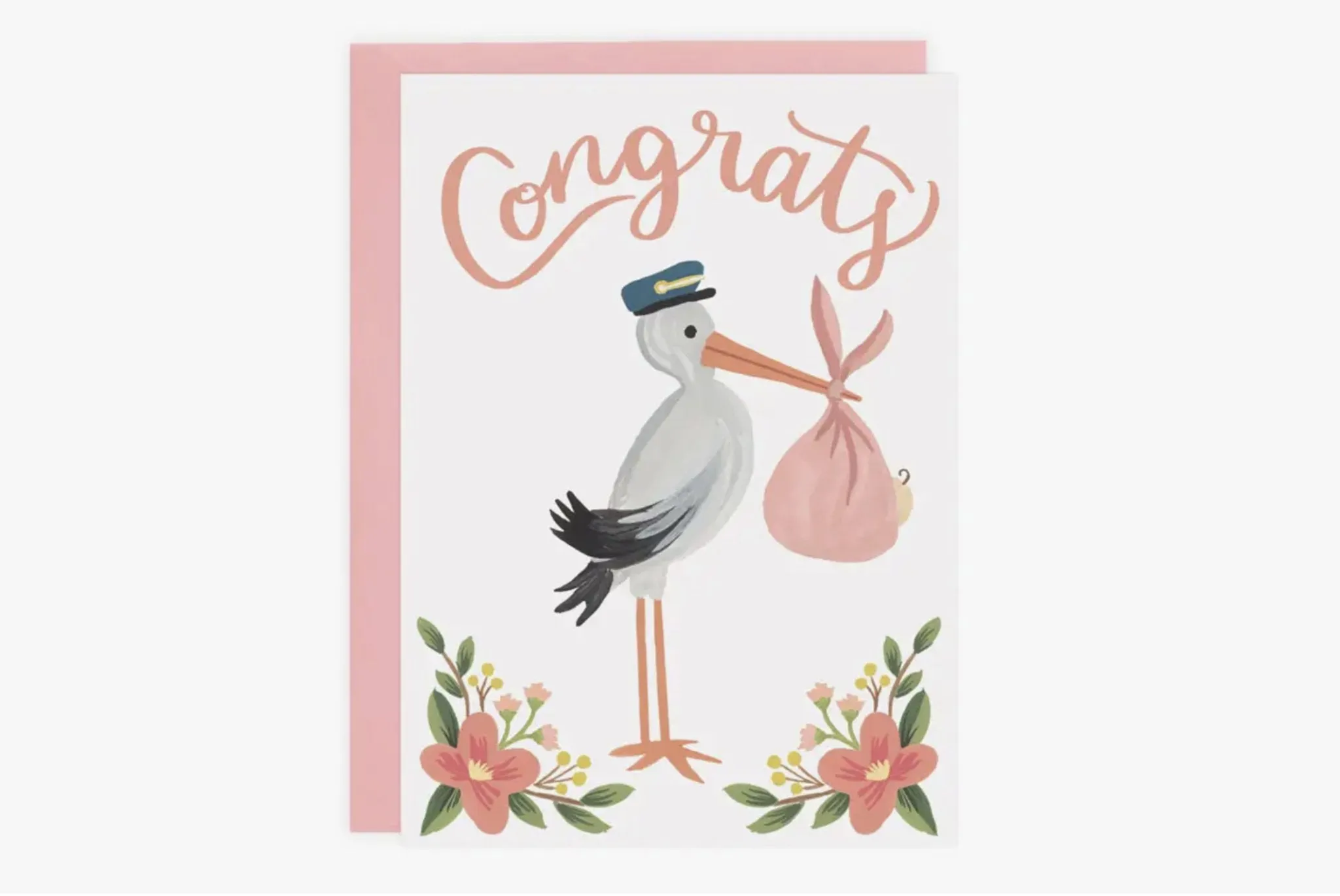 Pink Stork Card