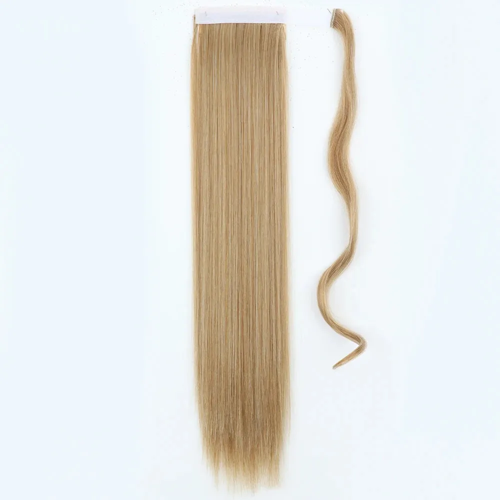 Pony Tail Fig Long Straight Ponytail Hair Synthetic Extensions Heat Resistant Hair 22 34inch Wrap Around Pony Hairpiece for Women