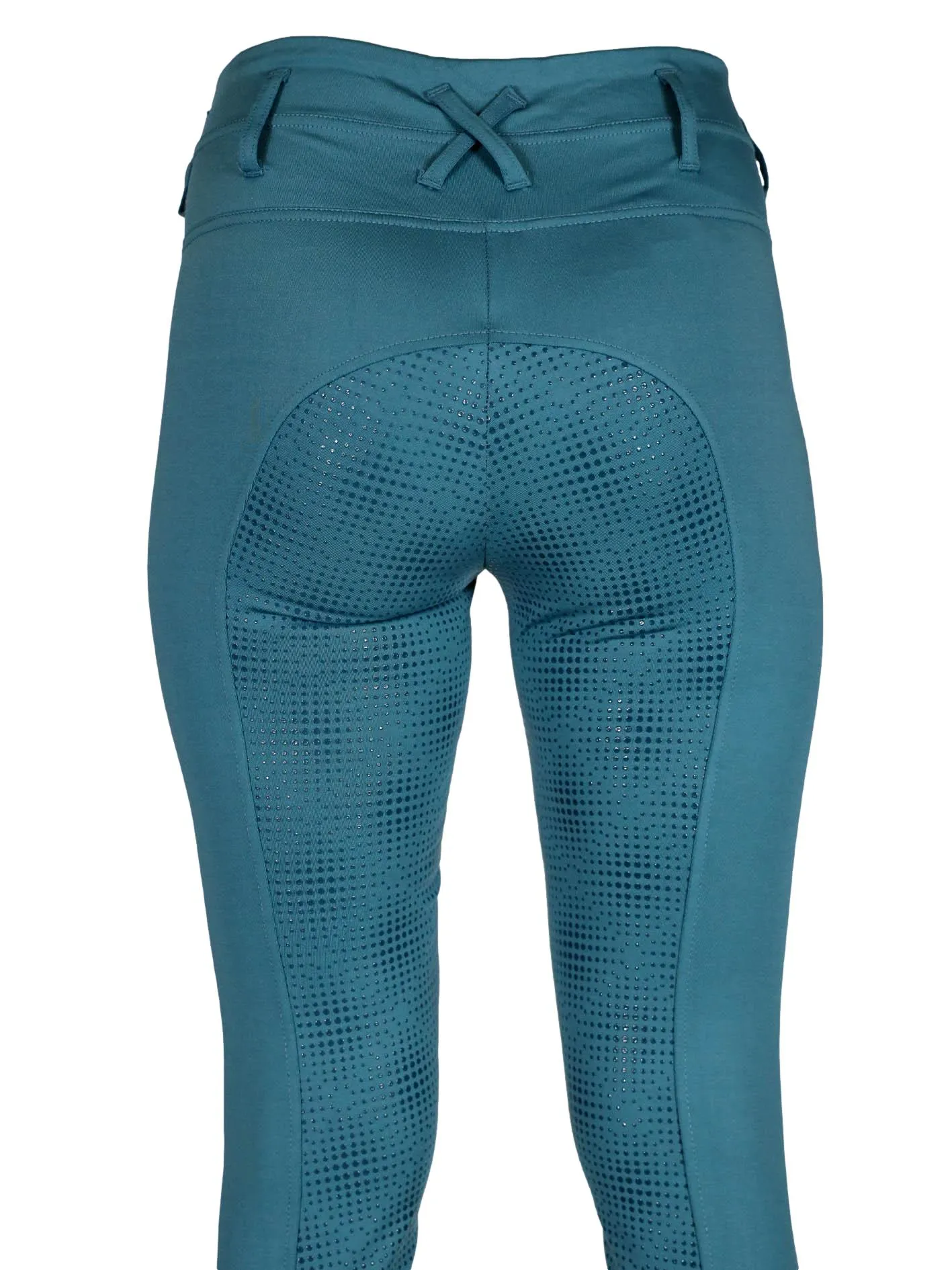 "Alice" Riding tights in Dark Teal with or without silicone seat grip