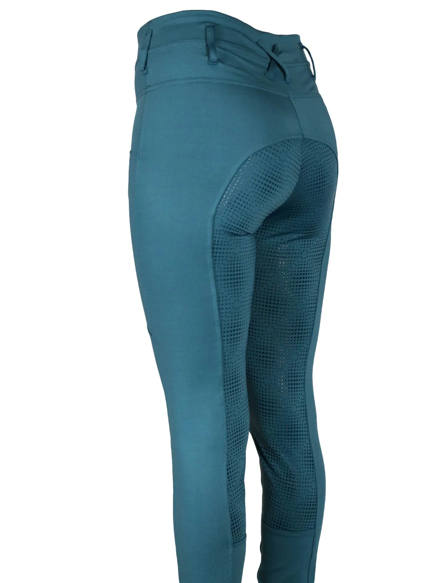 "Alice" Riding tights in Dark Teal with or without silicone seat grip