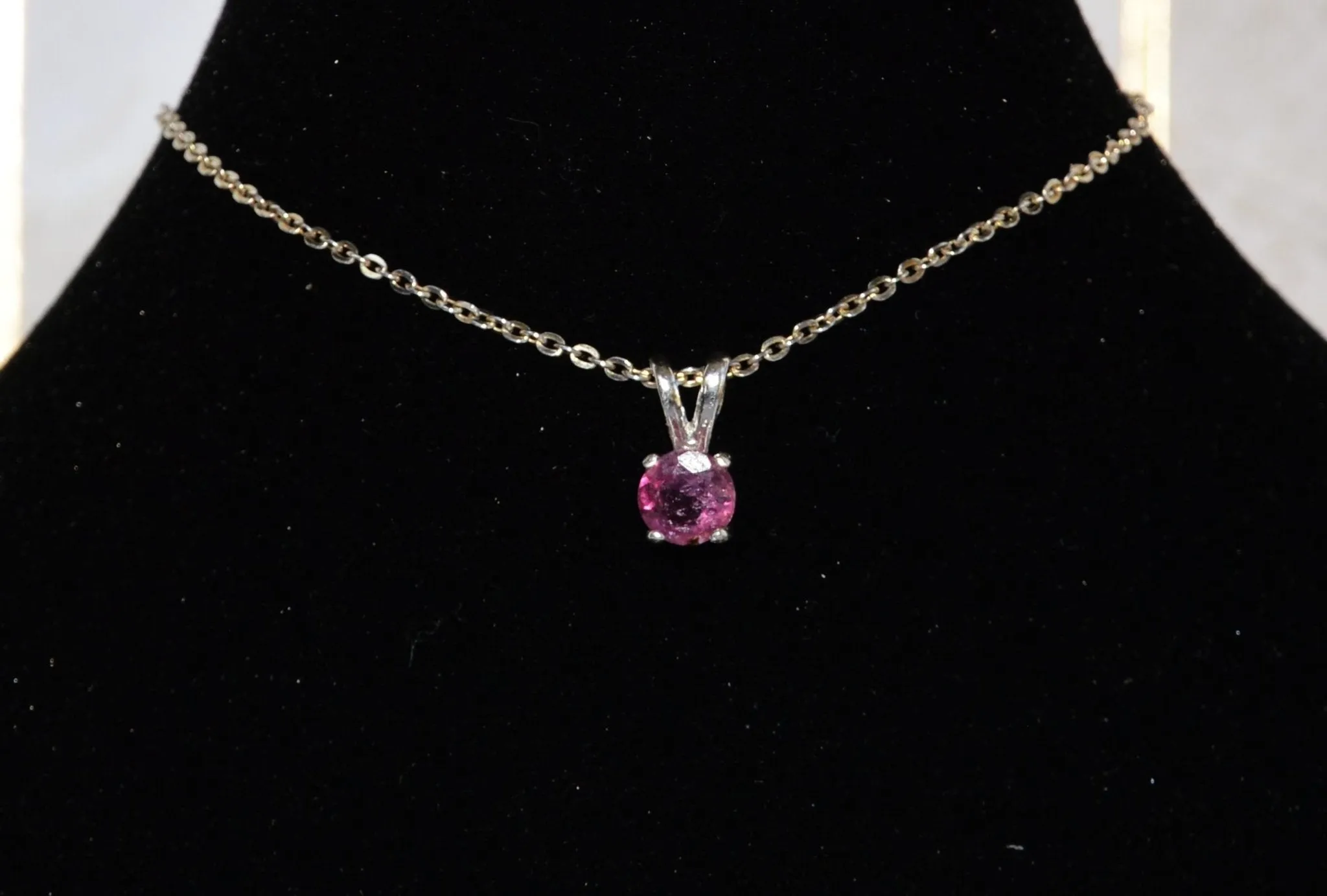 Raspberry Pink Tourmaline Pendant