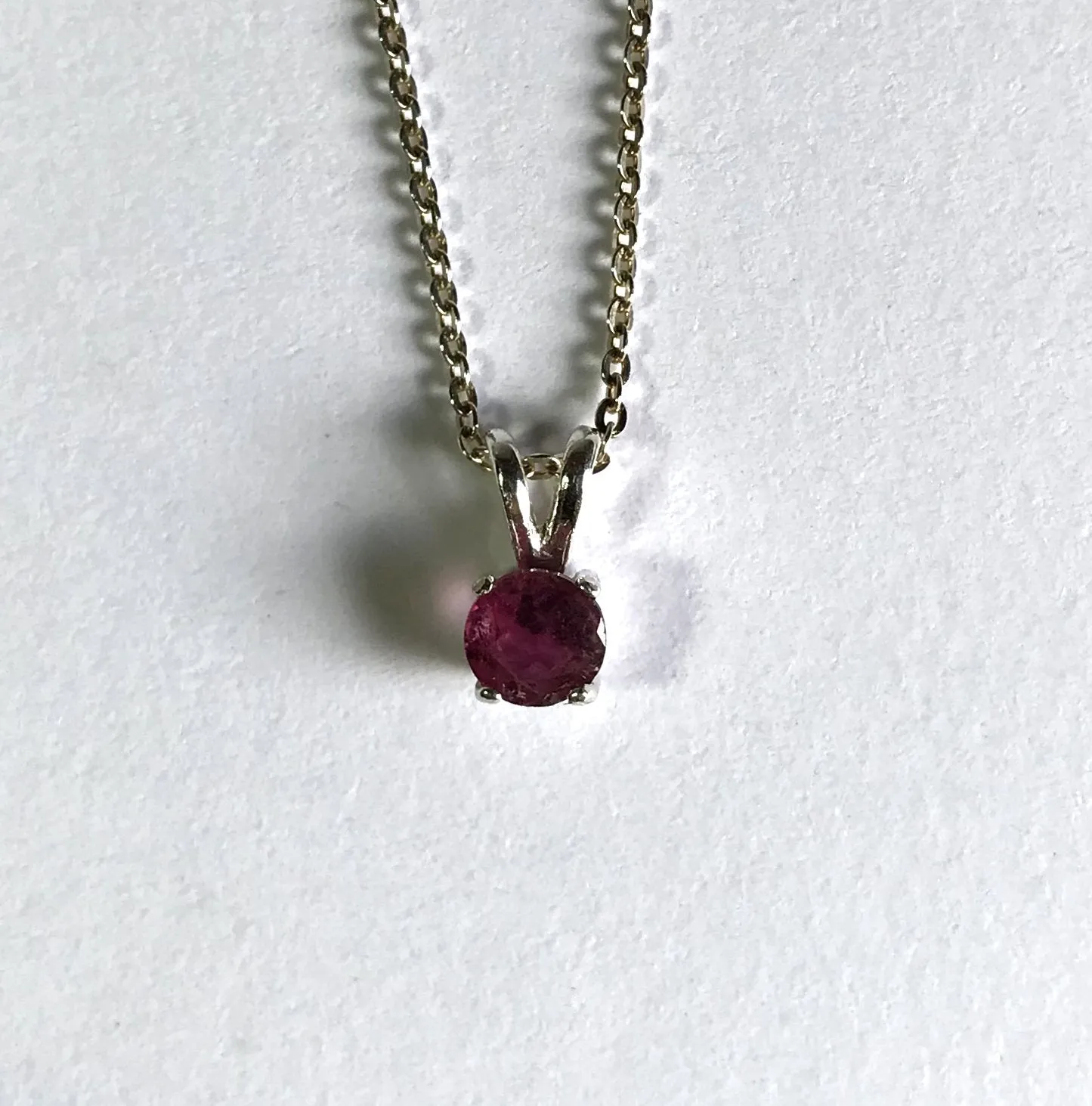 Raspberry Pink Tourmaline Pendant