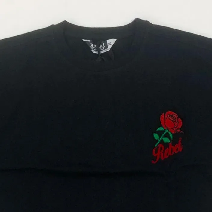 REBEL MINDS Rebel Rose Graphic T-Shirt