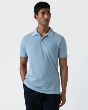 RIVIERA POLO SHIRT / SKY BLUE