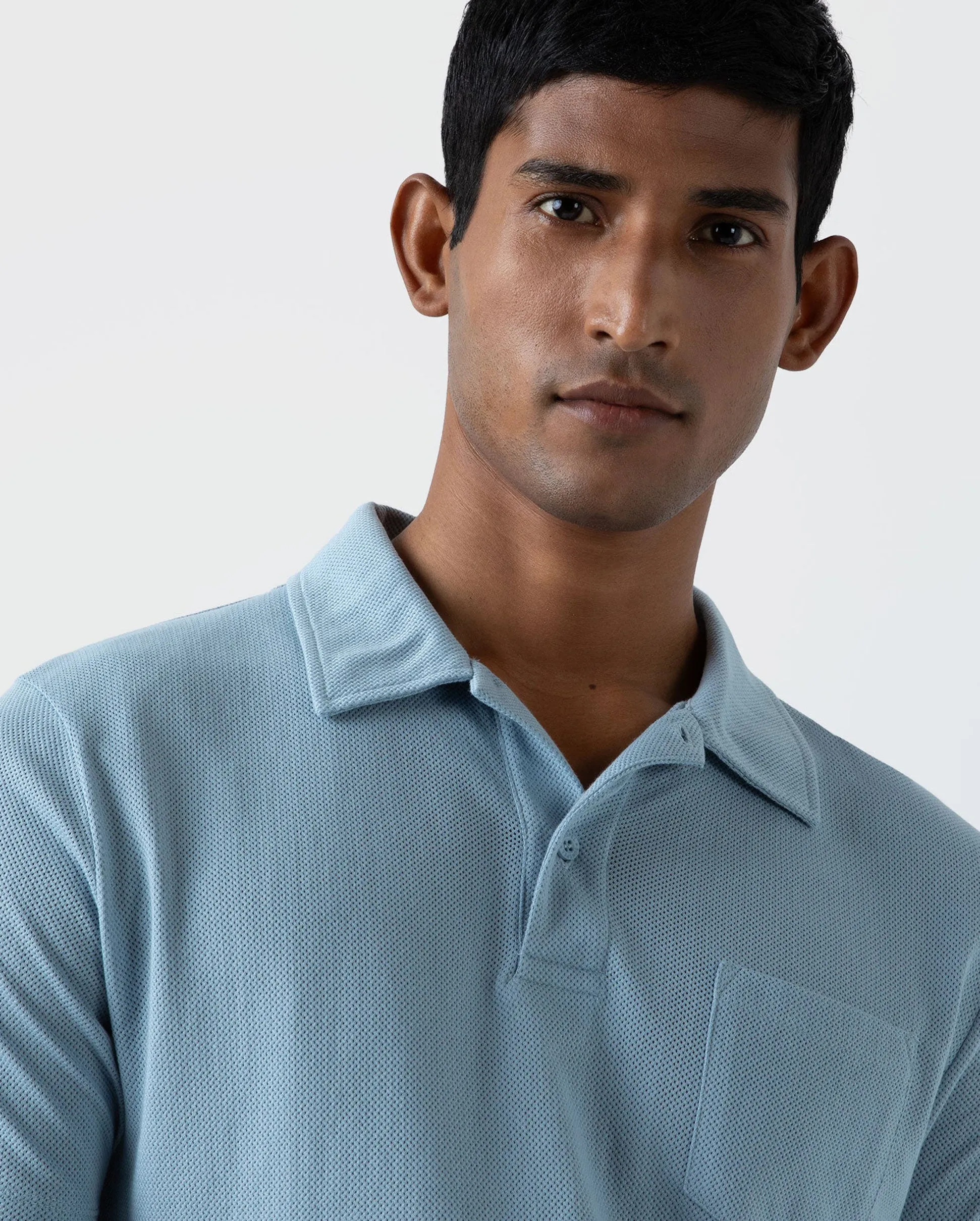 RIVIERA POLO SHIRT / SKY BLUE