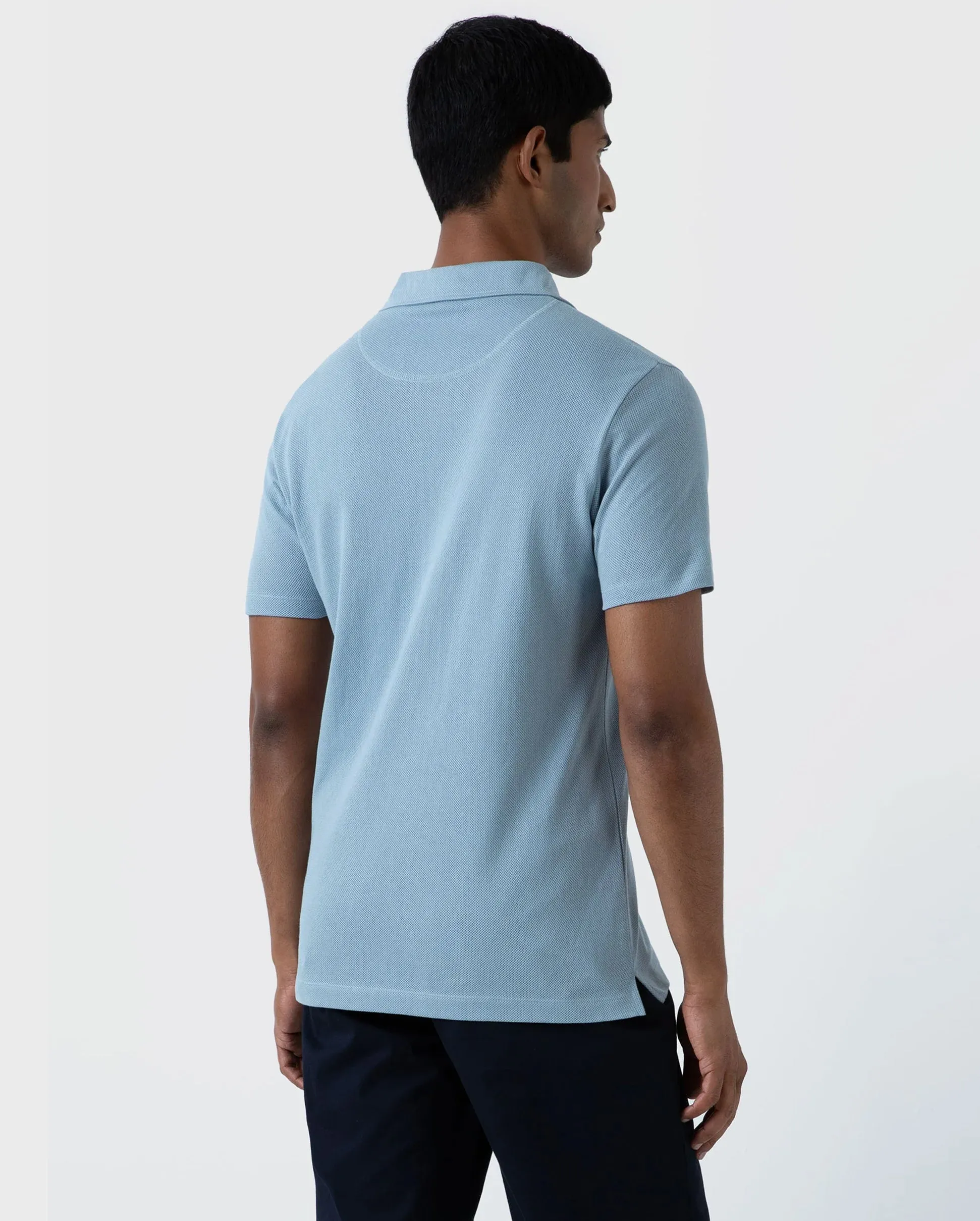 RIVIERA POLO SHIRT / SKY BLUE