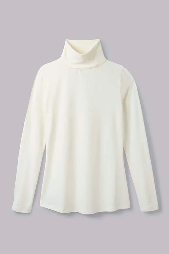 Roll Neck Micro TENCEL Modal Top | Multiple Colours