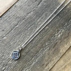 Root Chakra Sterling Silver Chain Necklace