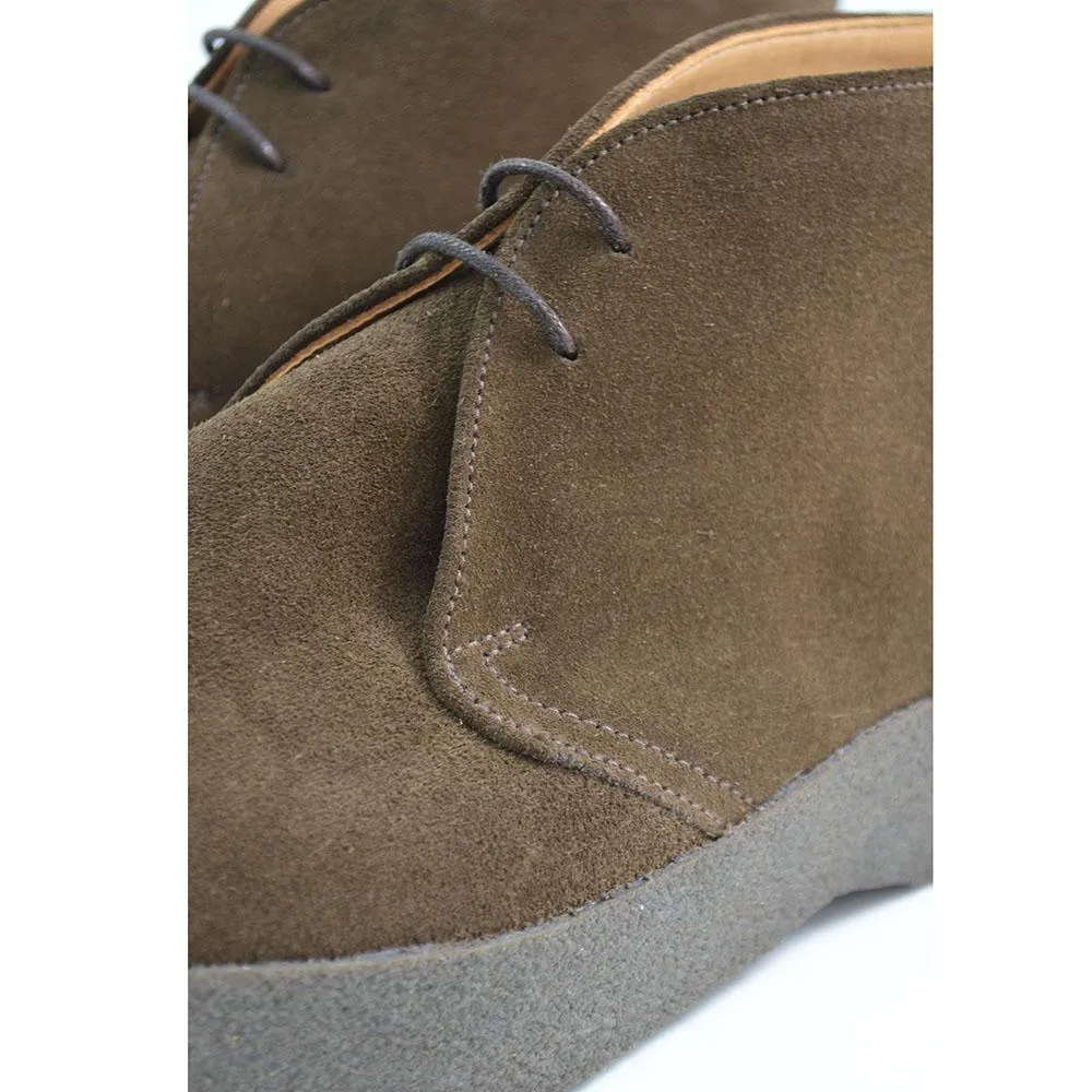 Sanders HI-TOP Chukka Boot - Chocolate Suede