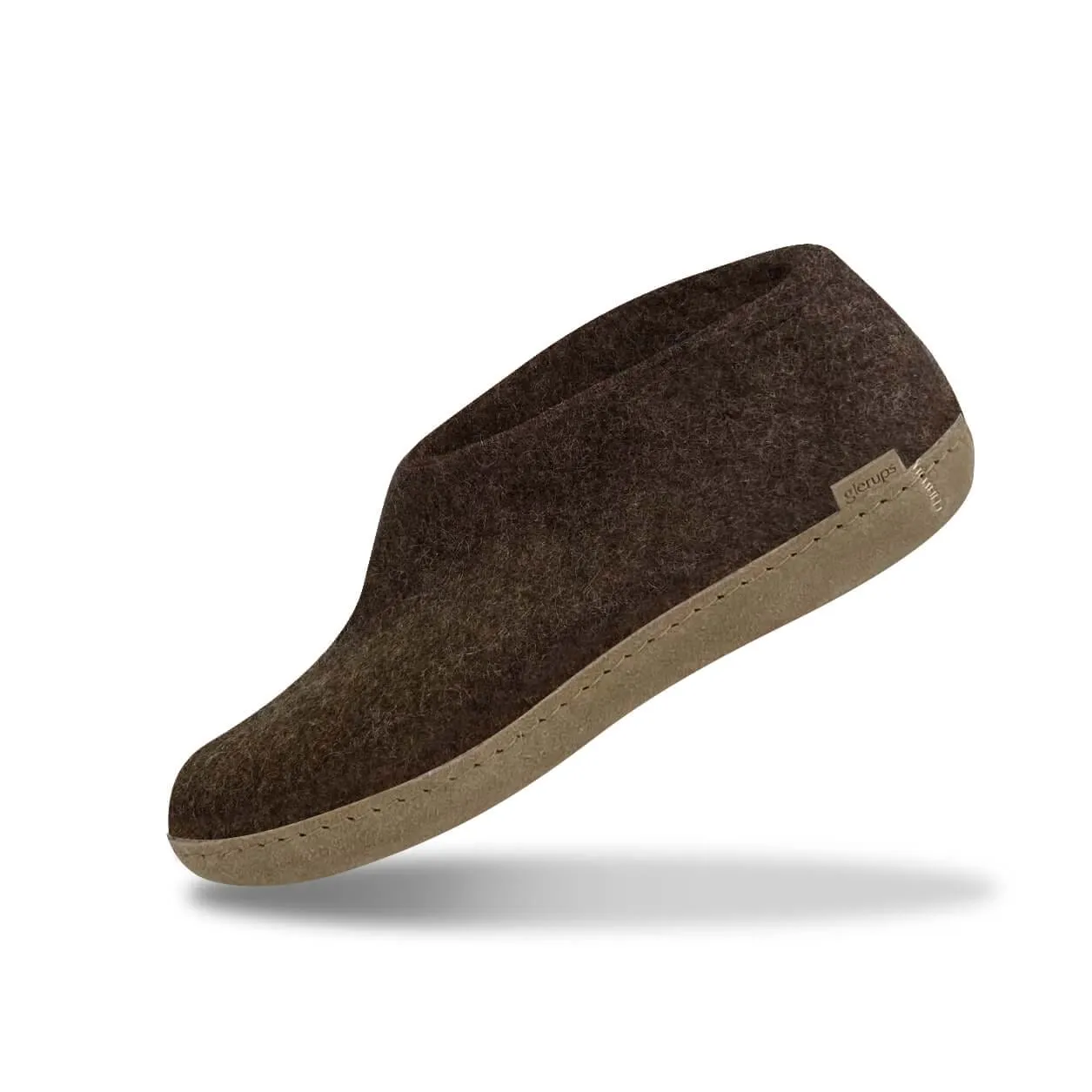 Shoe with leather sole - Nature brown