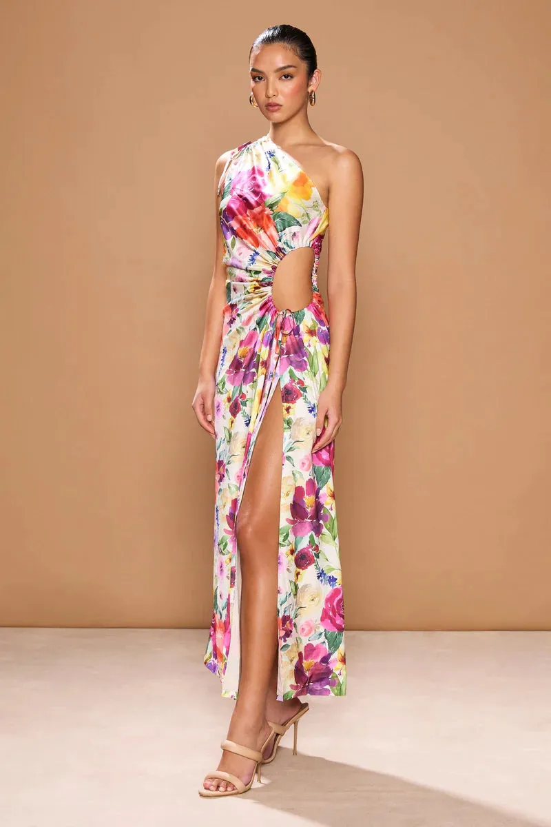 Sonya Moda Nour Midi Dress - Watercolour Print