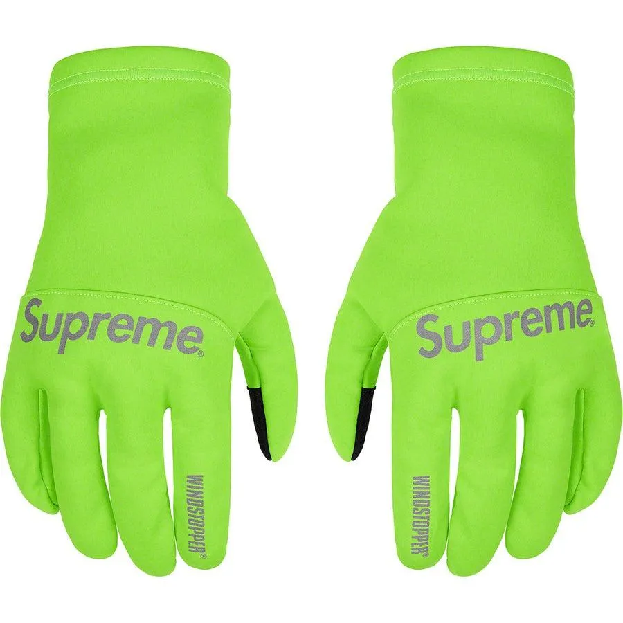 Supreme WINDSTOPPER Gloves (Bright Green)