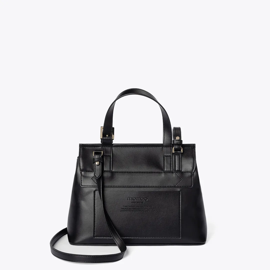 Tecla S Vegan Apple Leather Mini Handbag | Black