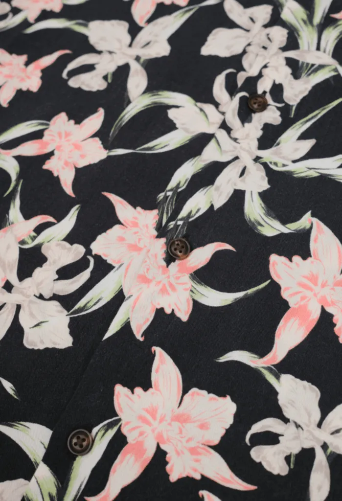 The Remi 100% Tencel Shirt | Orchid Print