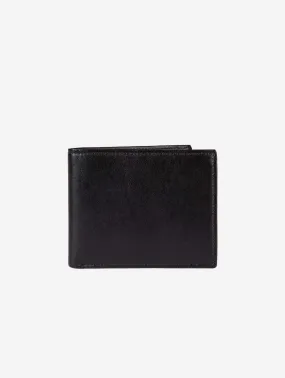 The Taylor Apple Leather Vegan Billfold Wallet | Black