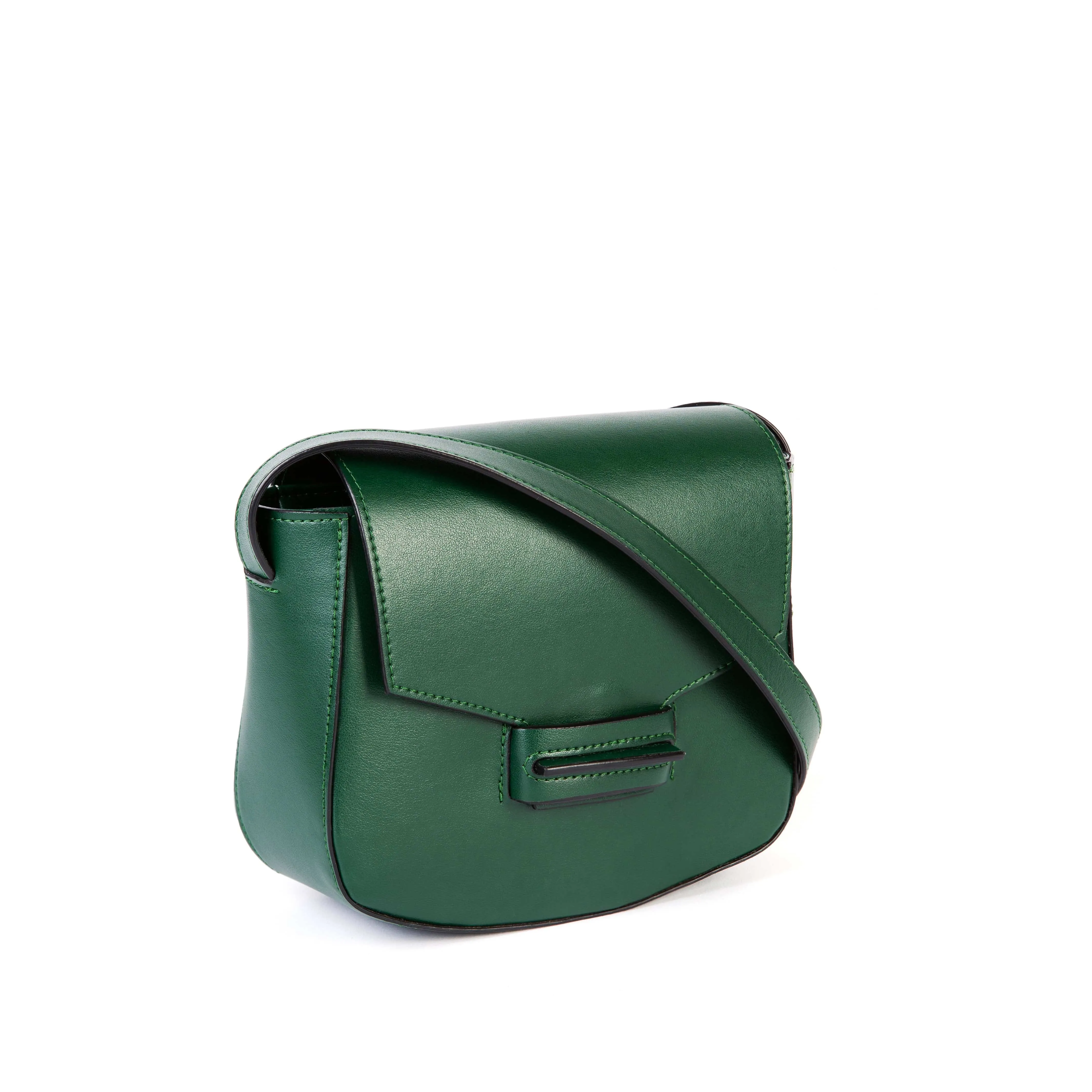 The Vida  Apple Leather Vegan Saddle Bag | Ivy