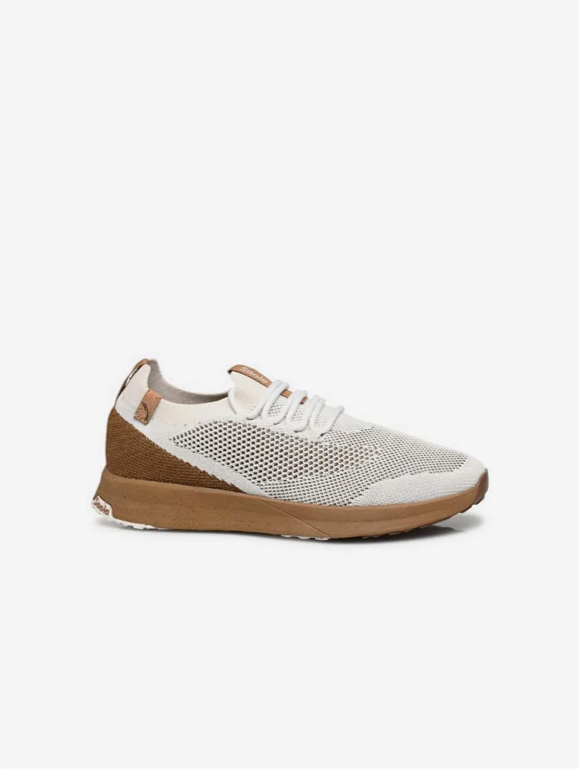 Tsavo 2.0 Men's Recycled PET Sneakers | White & Tobacco