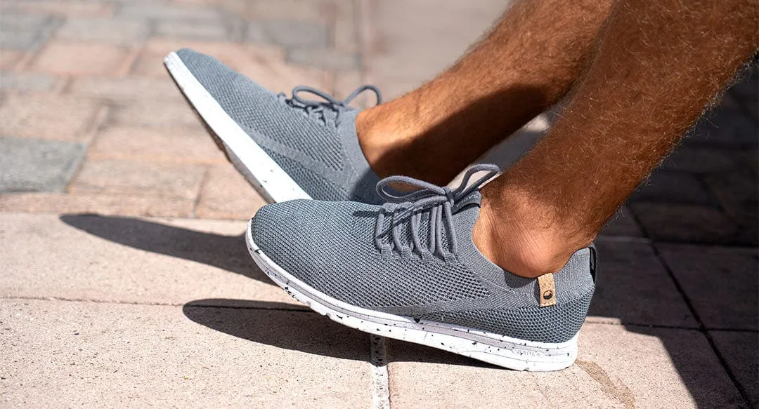 Tsavo Men's Vegan Knit Sneakers | Charcoal