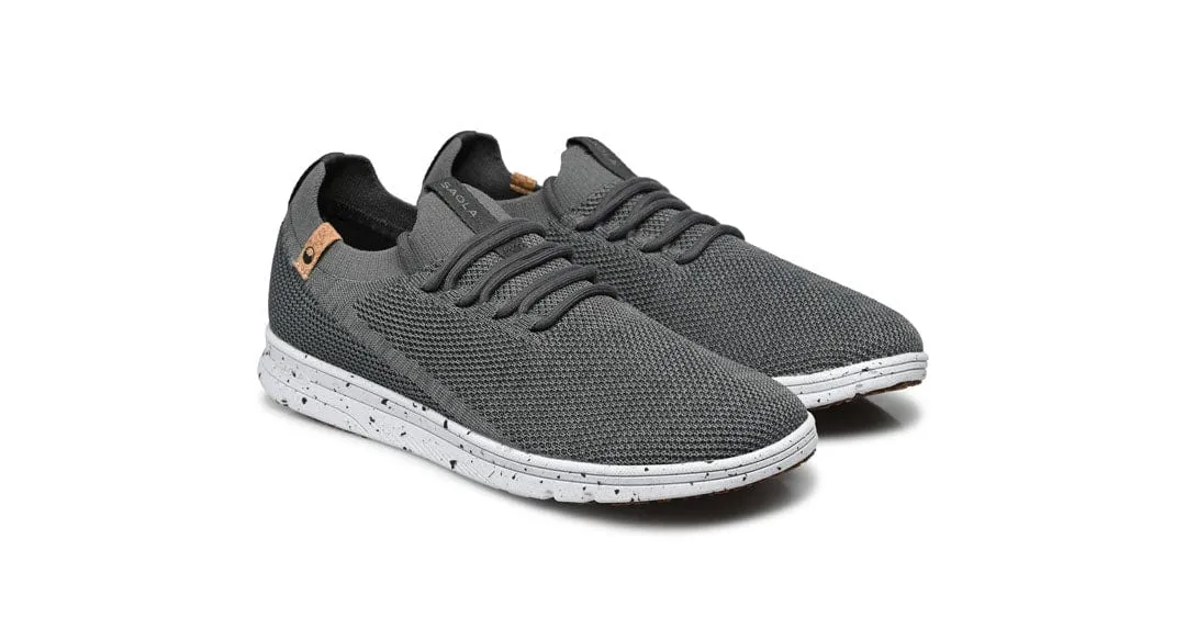 Tsavo Men's Vegan Knit Sneakers | Charcoal